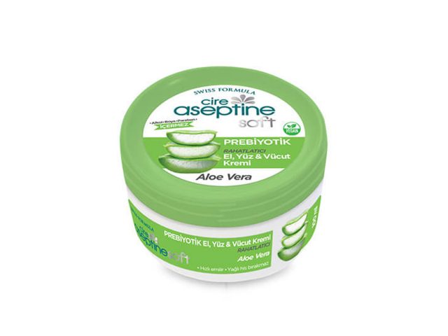 Cire Aseptine Soft Aloe Vera Extract Soothing & Nourishing Prebiotic Cream 100 ml