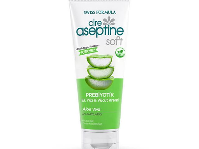 Cire Aseptine Soft Aloe Vera Extract Soothing & Nourishing Prebiotic Cream 75 ml