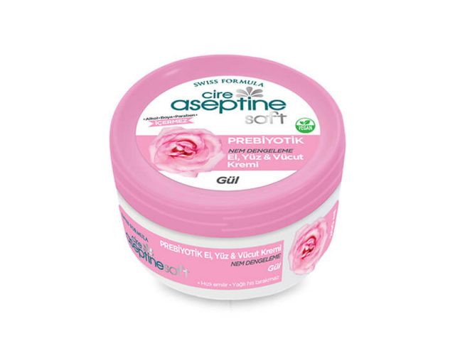 Cire Aseptine Soft Rose Extract Moisture Balance & Nourishing Prebiotic Cream 200 ml