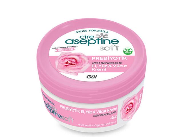 Cire Aseptine Soft Rose Extract Moisture Balance & Nourishing Prebiotic Cream 300 ml