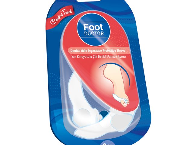 Foot Doctor Double Hole Seperation Protective Sleeve